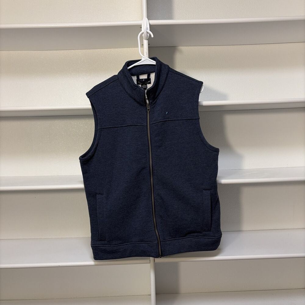 Tailor Vintage Pure Tec Cool Vest Mens Medium Heather Blue Preppy Costal